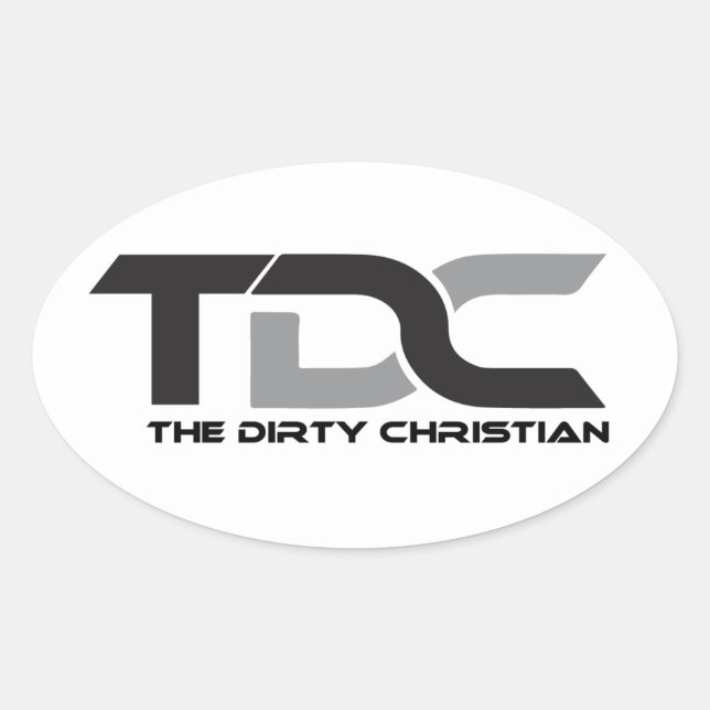 TDC Logo-Aufkleber Ovaler Aufkleber (Vorderseite)