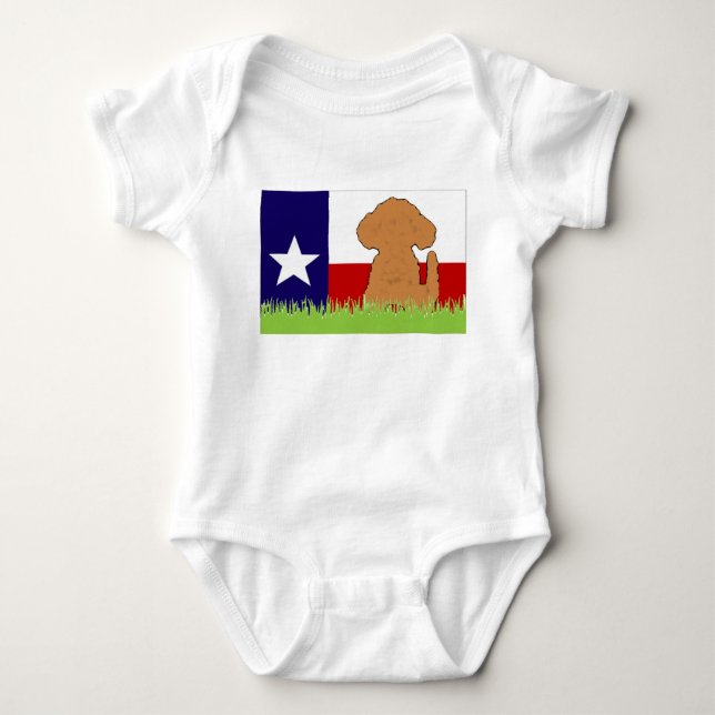 TDD Aprikosengekritzel Baby Strampler (Vorderseite)