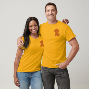 TDD Tasche T Aprikosen-Gekritzel T-Shirt