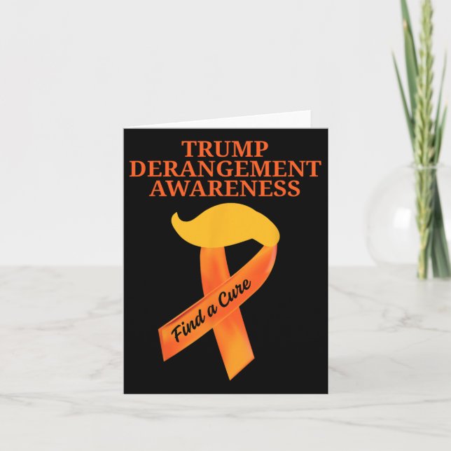 Tds Bewusstsein Trump-Derangement-Syndrom Bewussts Karte (Vorderseite)