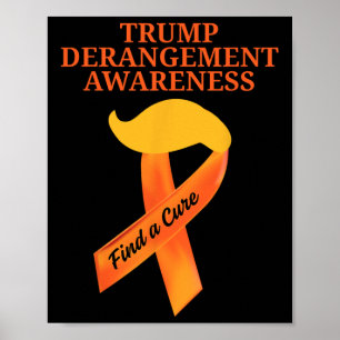 Tds Bewusstsein Trump-Derangement-Syndrom Bewussts Poster