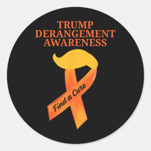 Tds Bewusstsein Trump-Derangement-Syndrom Bewussts Runder Aufkleber