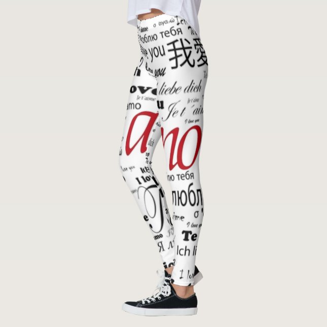te amo con muchas idiomas leggings (Links)