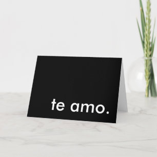 te Amo Feiertagskarte