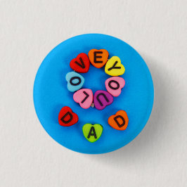 Te amo papá button