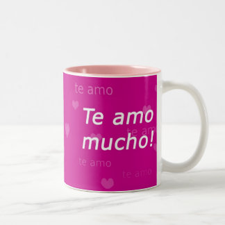 Te Amo-Tasse Zweifarbige Tasse