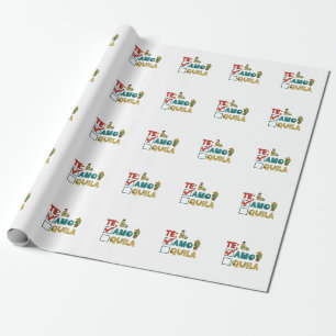 Te Amo Tequila Cinco De Mayo Funny Geschenkpapier