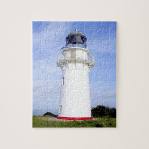 Te Araroa, Neuseeland. Ein Leuchtturm gibt