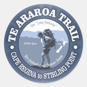 Te Araroa Spur Runder Aufkleber