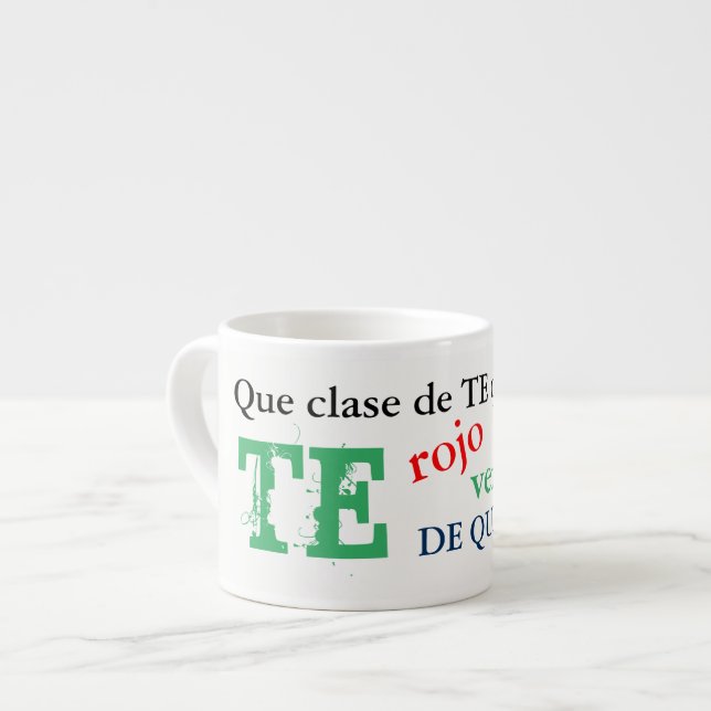 Te de querer Tasse Tee Tasse (Vorderseite Links)