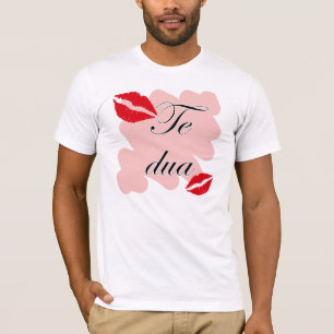 Te DUA - Albanisch - i-Liebe Sie T-Shirt
