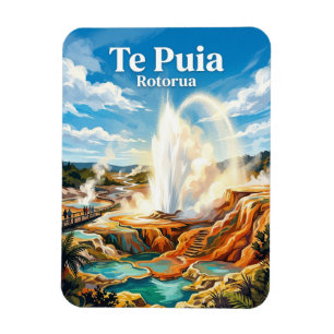 Te Puia Geysir Neuseeland Magnet