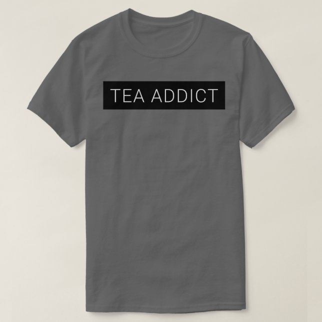 Tea Addict Black Box T-Shirt (Design vorne)