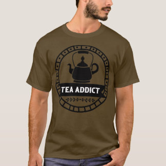 Tea Addict Retro Vintag T-Shirt
