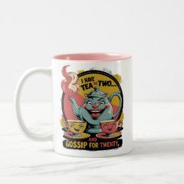 Tea and Gossip Zweifarbige Tasse