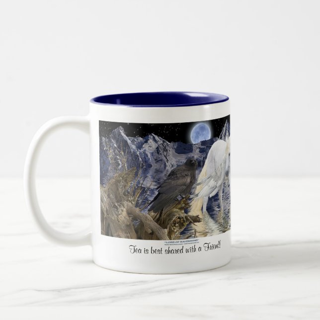 TEA BEST GEMEINSAM MIT EINEM FREUNDLICHEN Pegasus  Zweifarbige Tasse (Links)