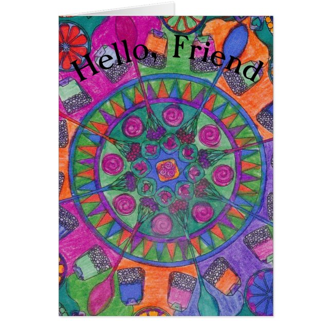 Tea Birthday Card pour un ami (Devant)