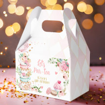 Tea Birthday Party Rosa Blume Girl Par-tea Floral