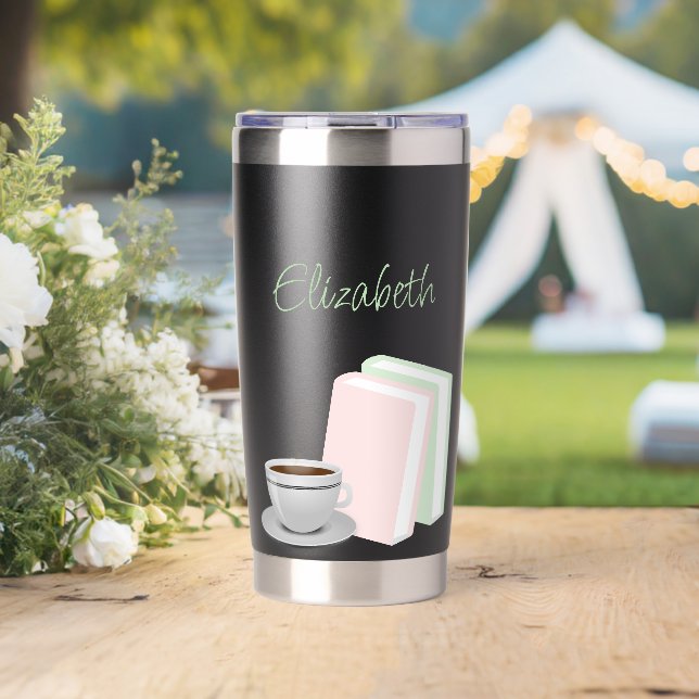 Tea & Books Bridal Shower Thermobecher (Hochzeit (gedreht))