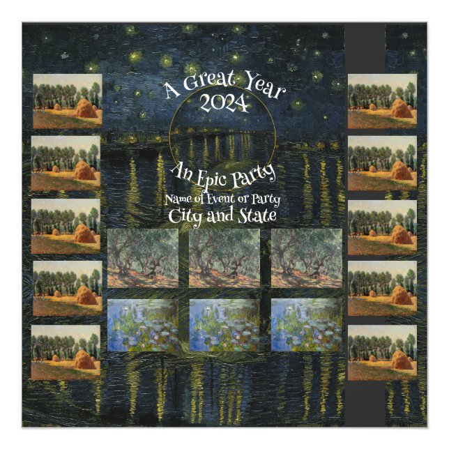 Tea Brunch Mittagessen Gartensitzplatz Party 2024 Fotodruck (Vorne)