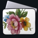 Tea Cup Floral Bouquet Laptopschutzhülle<br><div class="desc">Keep your gadgets organized and protected with this durable,  stylish,  and customizable electronics bag,  designed for travel,  work,  and everyday use with ample storage for cables,  chargers,  and accessories.</div>