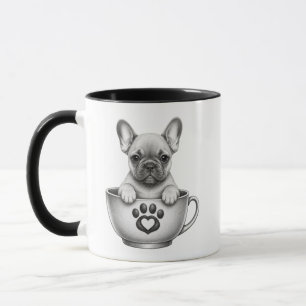 Tea Cup Französische Bulldogge Welpe Tasse