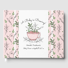 Tea Cup Tea Party Baby shower Livre d'invité