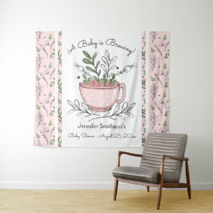 Tea Cup Tea Party Baby shower Tapisserie