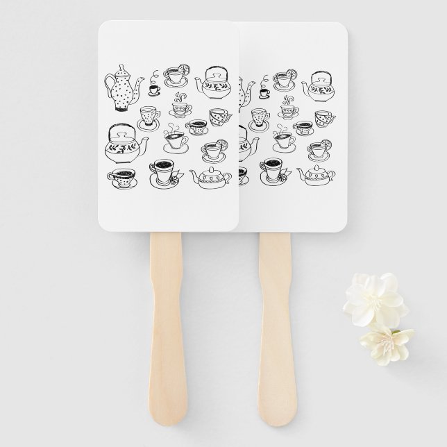 Tea Fächer (Vorne und Hinten)