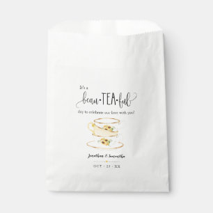 Tea Favor Taschen Sonnenblumen Gastgeschenk Hochze Geschenktütchen