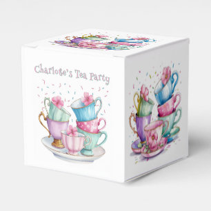 Tea for Two Elegant Girl's Birthday Party Geschenkschachtel