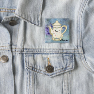 Tea? #FROMily from Fandom Liu Diner Design Button
