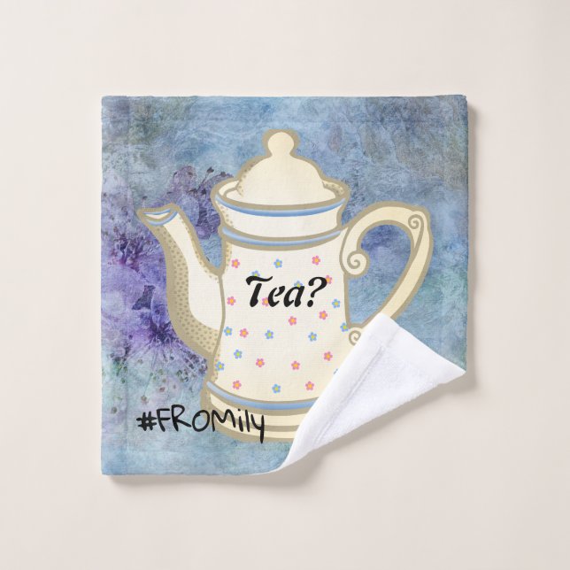 Tea? #FROMily from Fandom Liu Diner Design Waschlappen (Waschlappen)