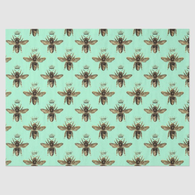 Tea Garden Bee Series Design 11 Gewebepapier Seidenpapier (Vorderseite)