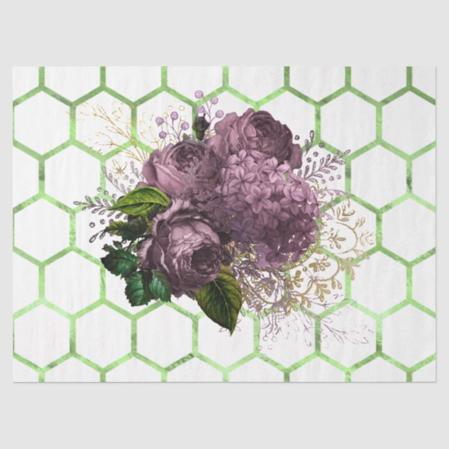 Tea Garden Bee Series Design 30 Seidenpapier (Vorderseite)