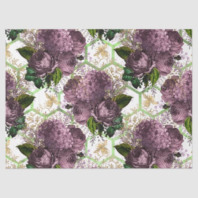 Tea Garden Bee Series Design 40 Seidenpapier (Vorderseite)