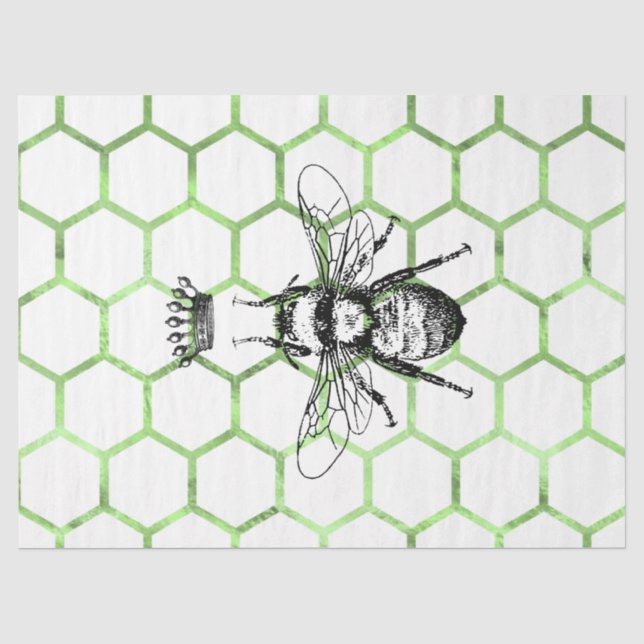Tea Garden Bee Series Design 54 Seidenpapier (Vorderseite)