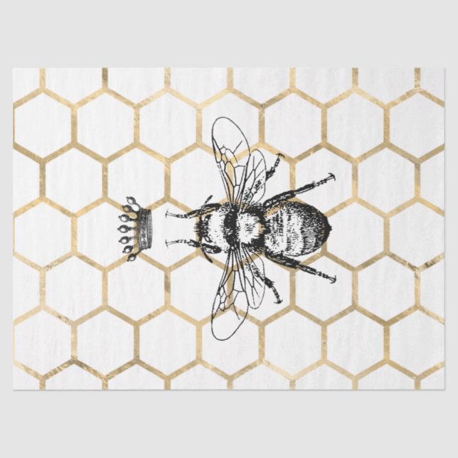 Tea Garden Bee Series Design 55 Seidenpapier (Vorderseite)