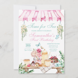 Tea Garden Fête Anniversaire Invitation