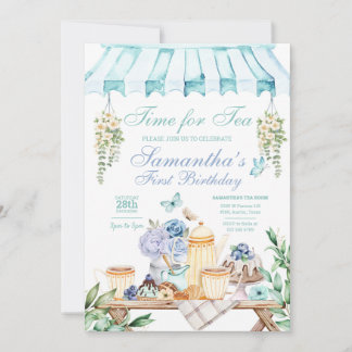 Tea Garden Invitation Anniversaire