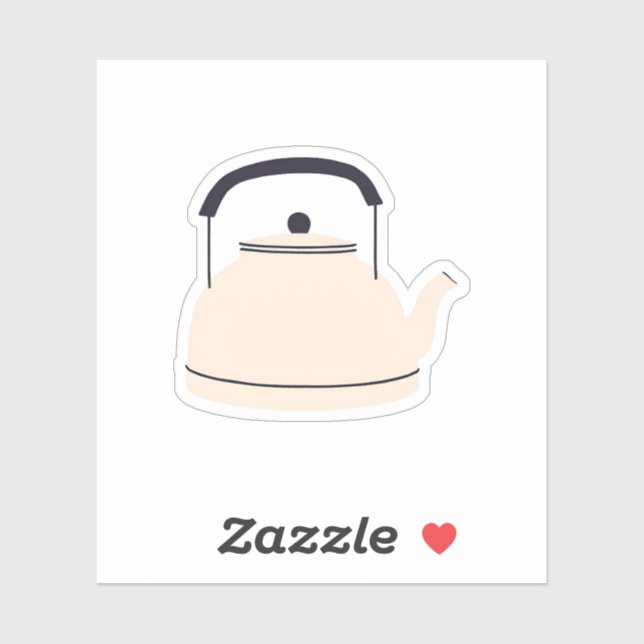 Tea Kettle Aufkleber (Blatt)
