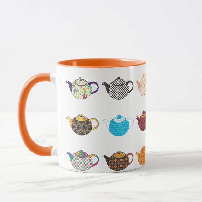 Tea Kettles, mehrfarbig Tasse (Links)