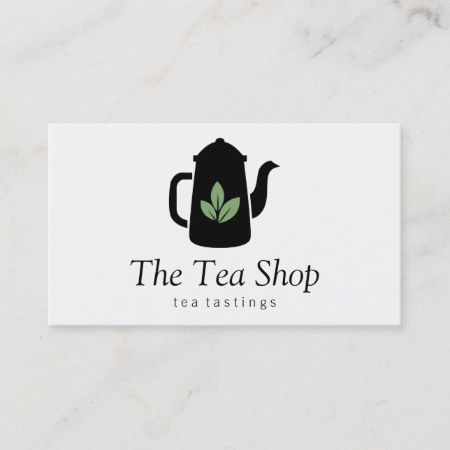 Tea Leaf | Teapot II Visitenkarte (Vorderseite)