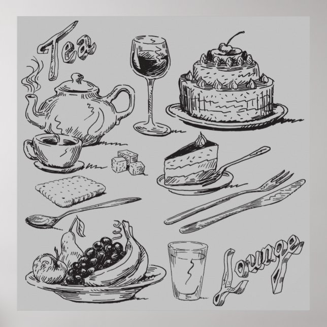 Tea Lounge Poster (Vorne)