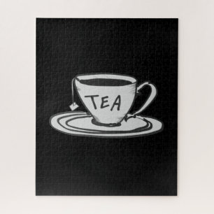 Tea Lover Zeichnend Minimalistisch