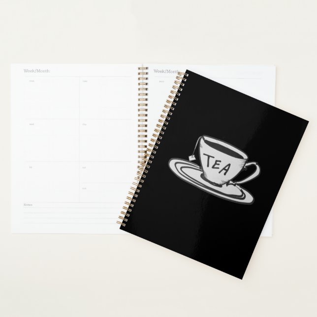 Tea Lover Zeichnend Minimalistisch Planer (Anzeige)