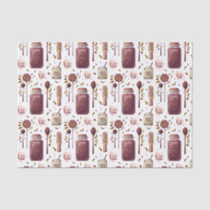 Tea Lovers' Collage - Teekirschen und Kräuter Seidenpapier