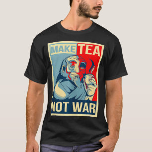 Tea NotTealover Japanischer Buddha Herbal Peace T-Shirt