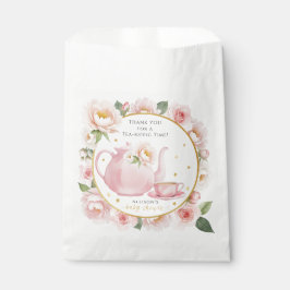 Tea Party Baby Dusche Vielen Dank für Ihre Gefälli Geschenktütchen