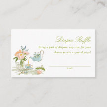 Tea Party Baby Shower Windelraffel